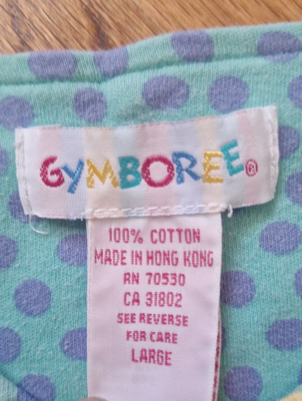 Vintage Gymboree Coral & Aqua Striped Floral Ruffled Hem Sleeveless Romper L - Picture 5 of 5